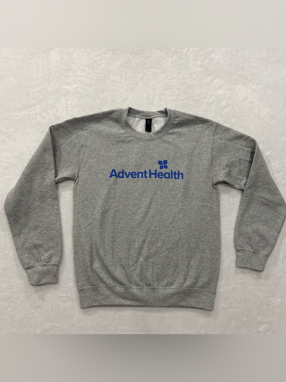 AdventHealth Grey Crew Neck Pullover Sweatshirt Men's size S